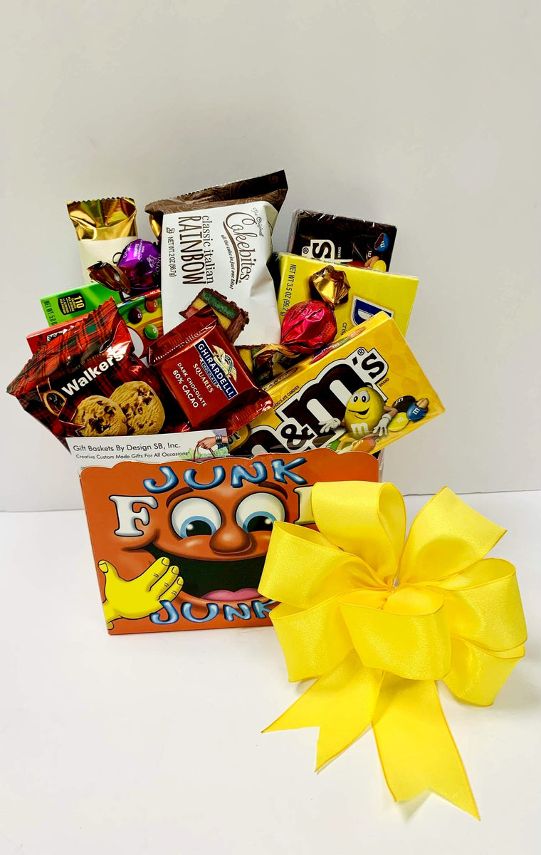 Junk food junkie christmas gift baskets