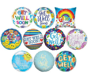 Get Well Balloon English or Spanish -3 Sizes