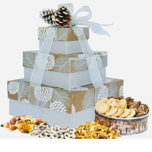 Shimmering Pinecone*2 style - Gift Baskets By Design SB, Inc.