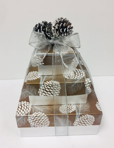 Shimmering Pinecone*2 style - Gift Baskets By Design SB, Inc.