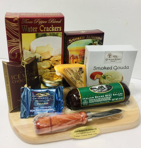 Cheese Board Sampling *New 2-Sizes - Gift Baskets By Design SB, Inc.