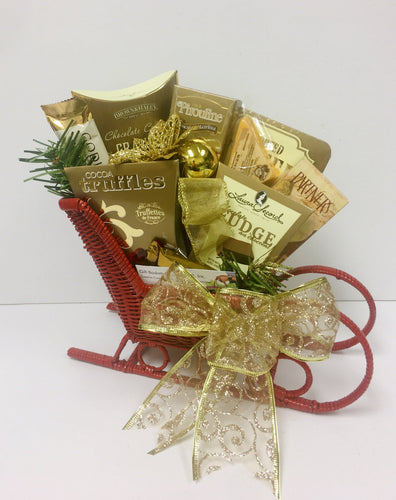 Sleigh Gift Treat* New - Gift Baskets By Design SB, Inc.