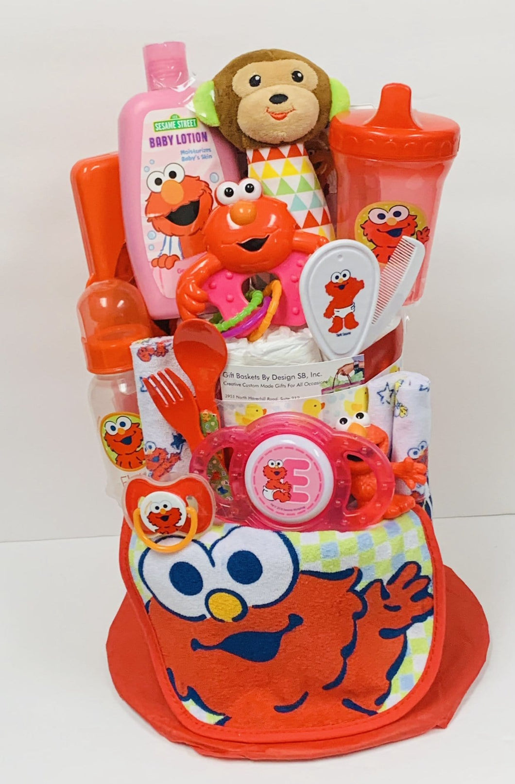 Baby Elmo/Abby Diaper Cake-2 Option