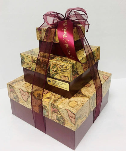 Gourmet filled products for this world of thanks keepsake gift box tower