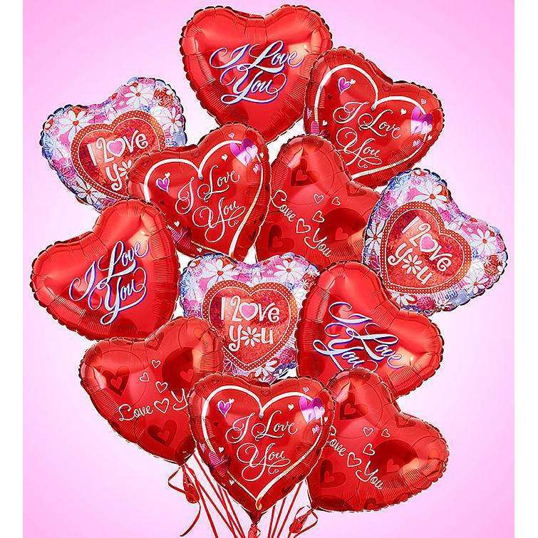I Love U Balloons-3 size - Gift Baskets By Design SB, Inc.